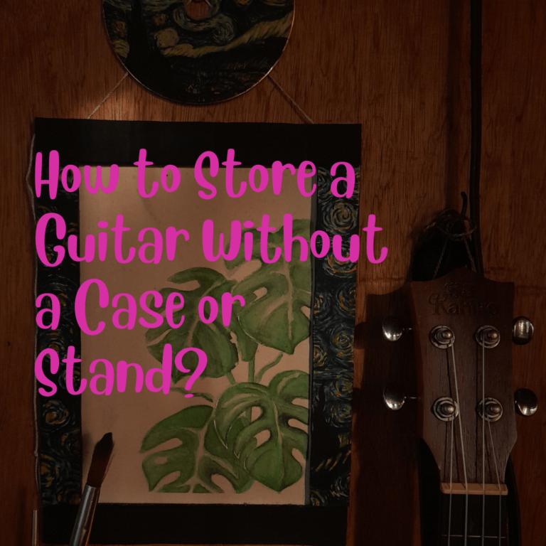 how to store a guitar without case or stand